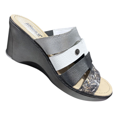 Romulo Sandalia Cuero Metal Mujer Talla 39 Ref  5966 